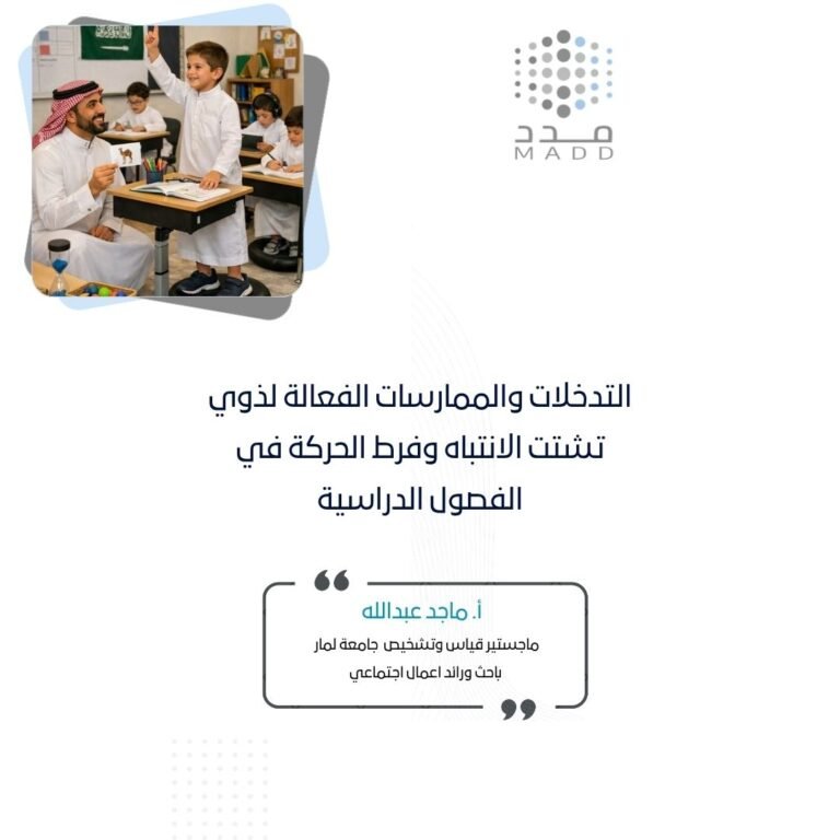 التدخلات والممارسات الفعالة لذوي تشتت الانتباه وفرط الحركة في الفصول الدراسية