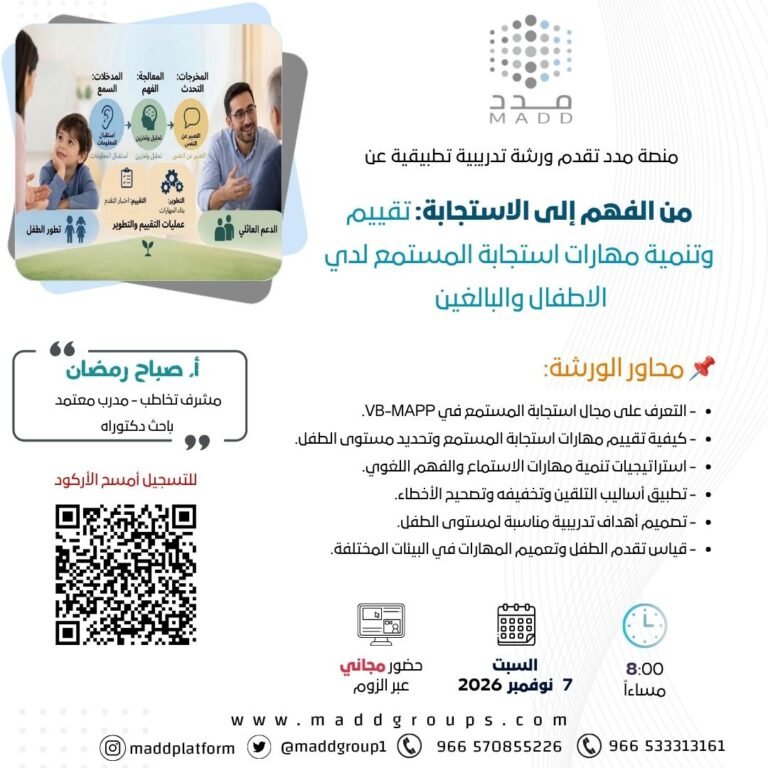 من الفهم إلى الاستجابة: تقييم وتنمية مهارات استجابة المستمع لدي الاطفال والبالغين